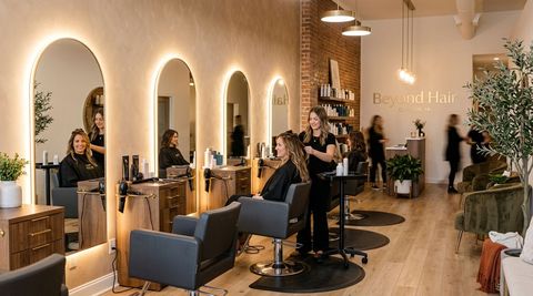 Illustration of Beyond Hair, beauty salon in Clinton, IA
